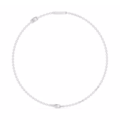 Bezel Lab Diamond Pavé Initial Bracelet - P