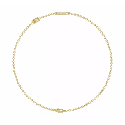 Bezel Lab Diamond Pavé Initial Bracelet - P