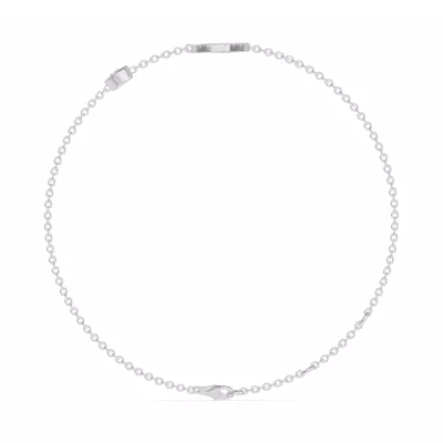 Bezel Lab Diamond Pavé Initial Bracelet - Q