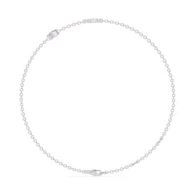 Bezel Diamond Pavé Initial Bracelet - T