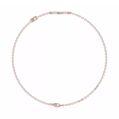 Bezel Diamond Pavé Initial Bracelet - W