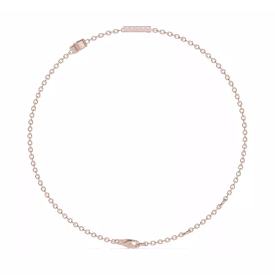 Bezel Diamond Pavé Initial Bracelet - Z