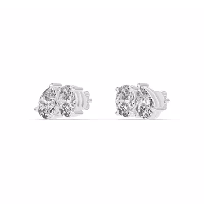 Toi et Moi Pear and Oval Lab Diamond Earrings (2.00 ct. tw.)