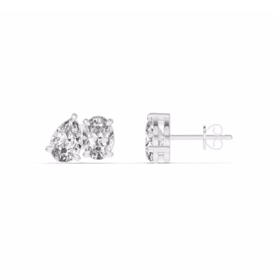 Toi et Moi Pear and Oval Lab Diamond Earrings (2.00 ct. tw.)