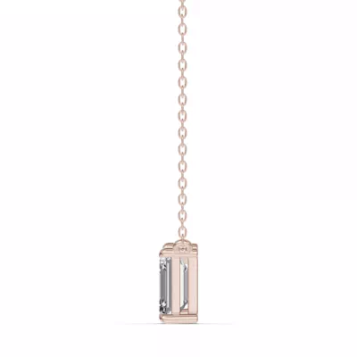 Toi et Moi Pear and Emerald Lab Diamond Necklace (1.50 ct. tw.)