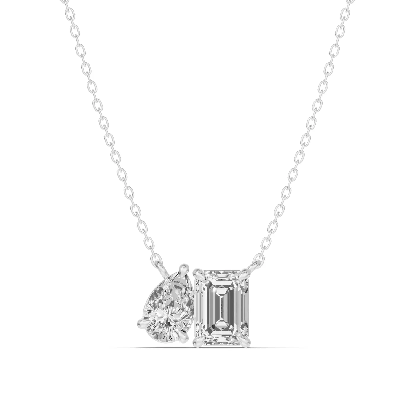 Diamond-First Design 14K White Gold Engagement Ring