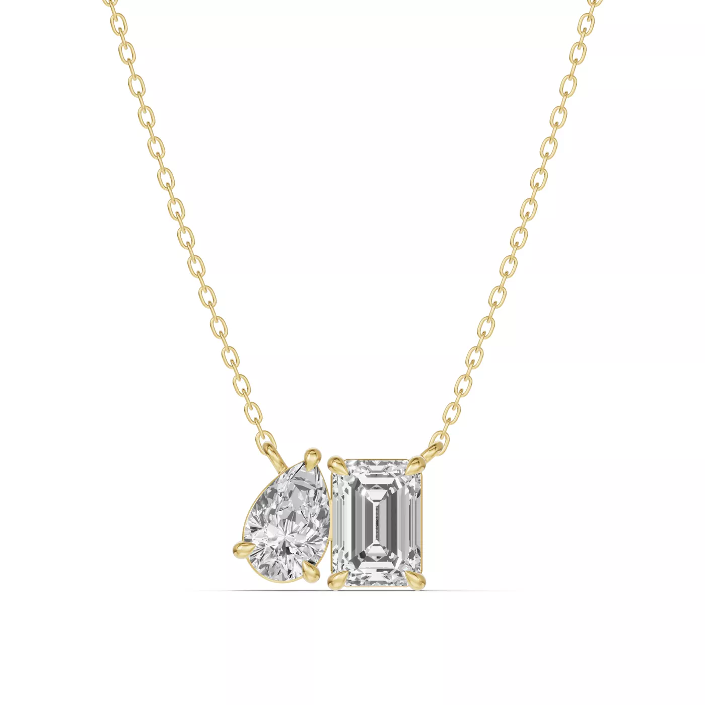 Diamond-First Design 14K Yellow Gold Engagement Ring