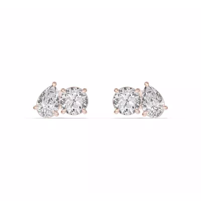 Toi et Moi Pear and Round Lab Diamond Earrings (2.50 ct. tw.)
