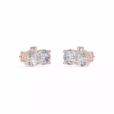 Toi et Moi Pear and Round Lab Diamond Earrings (2.50 ct. tw.)