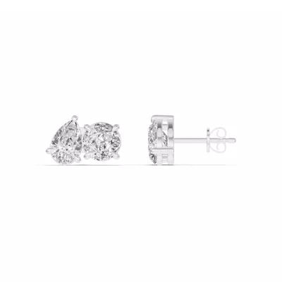 Toi et Moi Pear and Round Lab Diamond Earrings (2.50 ct. tw.)
