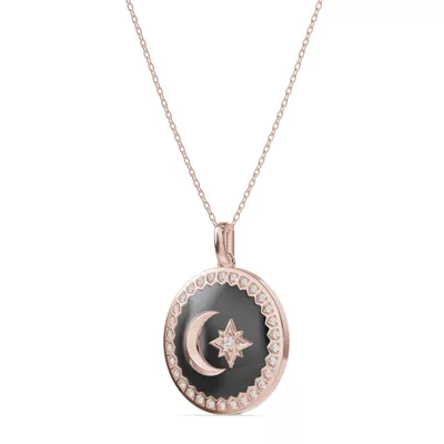 Astril Crest Diamond Medallion Pendant