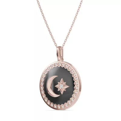 Astril Crest Diamond Medallion Pendant