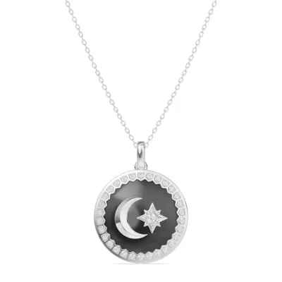 Astril Crest Lab Diamond Medallion Pendant
