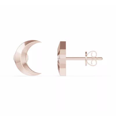 Astril Crescent & Star Diamond Earrings
