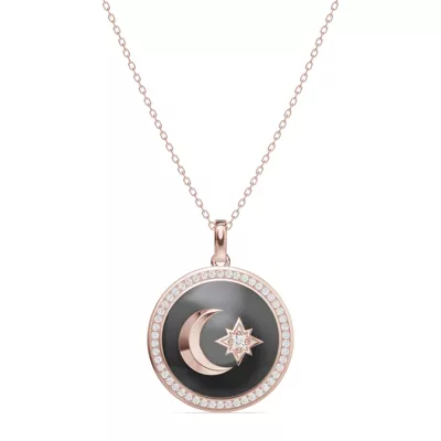 Astril Halo Lab Diamond Medallion Pendant