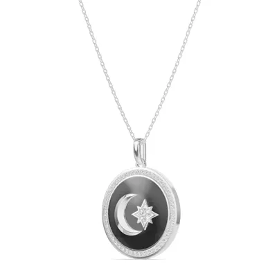 Astril Halo Diamond Medallion Pendant