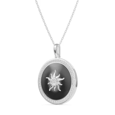 Astril Sol Halo Lab Diamond Pendant
