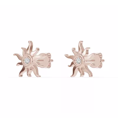 Astril Sunburst Lab Diamond Earrings
