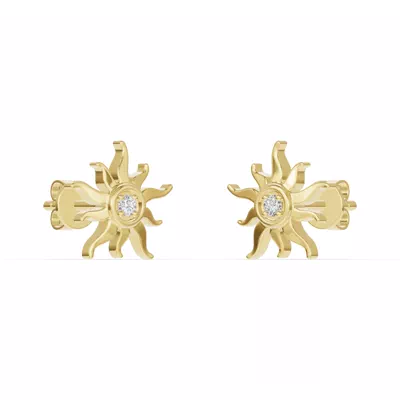 Astril Sunburst Diamond Earrings