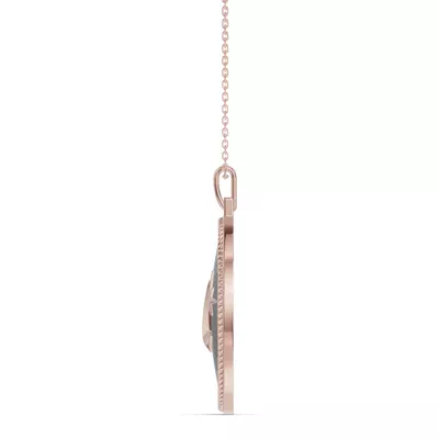 Astril Lunar Oval Medallion Diamond Pendant