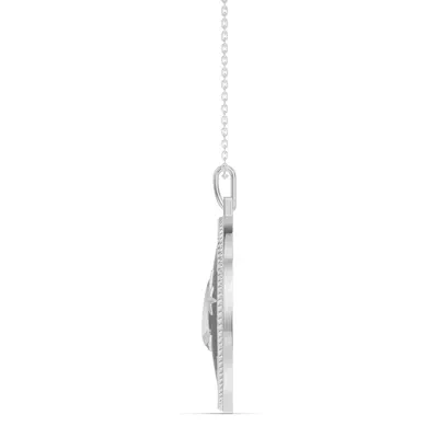 Astril Lunar Oval Medallion Diamond Pendant