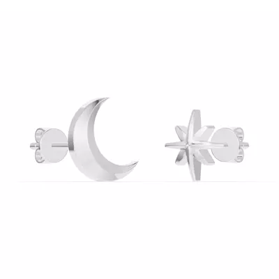 Astril Moon & North Star Earrings