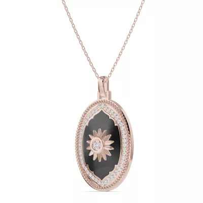 Astril Sol Oval Medallion Diamond Pendant