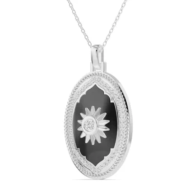 Astril Sol Oval Medallion Diamond Pendant