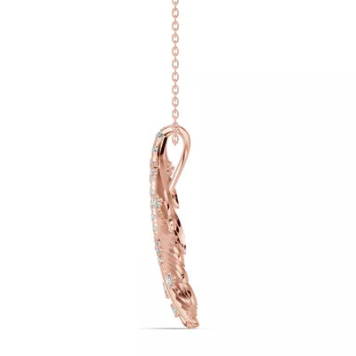 Feather Drift Lab Diamond Necklace