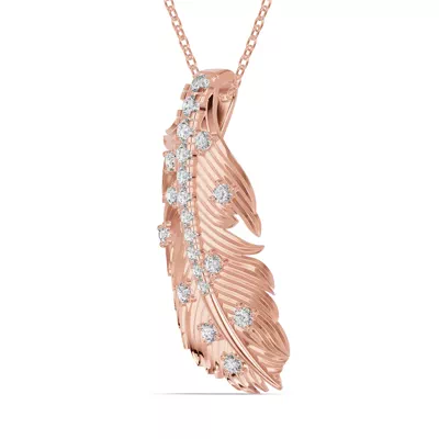 Feather Drift Lab Diamond Necklace