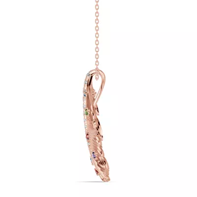 Feather Drift Lab Diamond & Gemstone Necklace