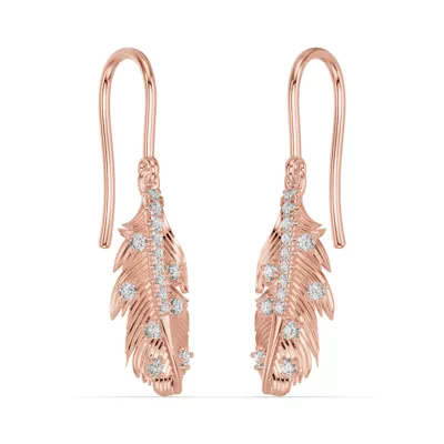 Feather Drift Lab Diamond Earrings