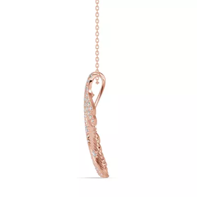 Feather Soar Lab Diamond Necklace
