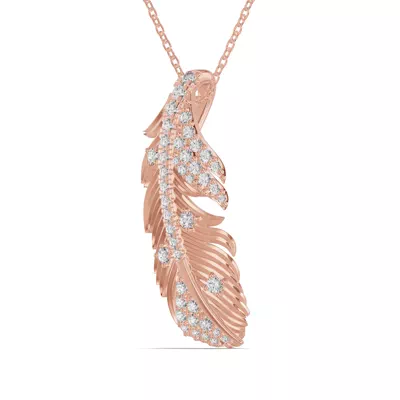 Feather Soar Diamond Necklace