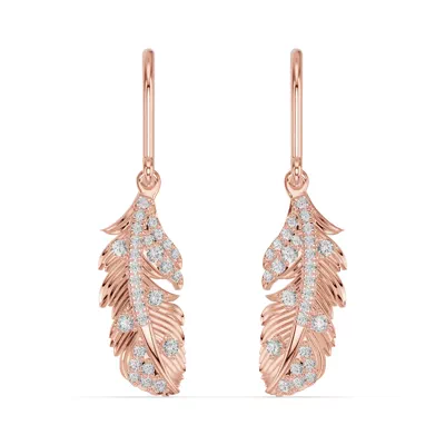 Feather Soar Diamond Earrings
