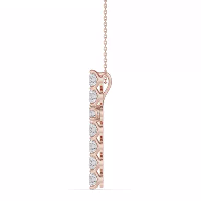 Unity Prong Lab Diamond Cross Pendant (3.00 ct. tw.)