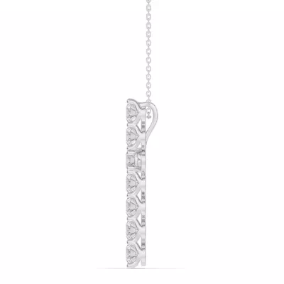 Unity Prong Lab Diamond Cross Pendant (3.00 ct. tw.)