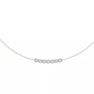 Unity Prong Lab Diamond Bar Necklace (1.75 ct. tw.)