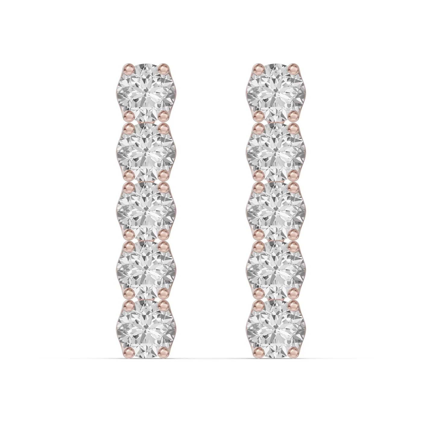 Linear Brilliance 14K White Gold Engagement Ring