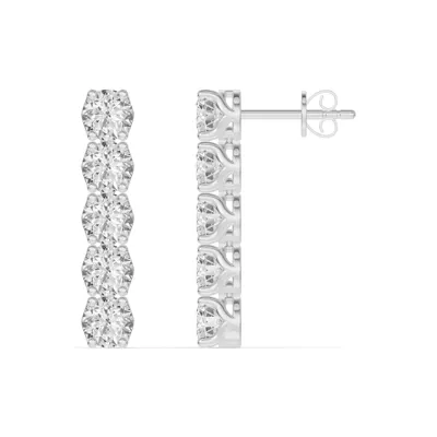 Unity Prong Diamond Line Drop Earrings (2 ct. tw.)