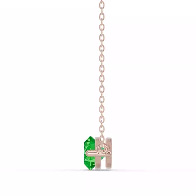 Marquise Tsavorite East-West Solitaire Necklace