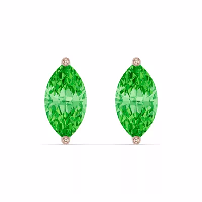 Marquise Tsavorite Stud Earrings