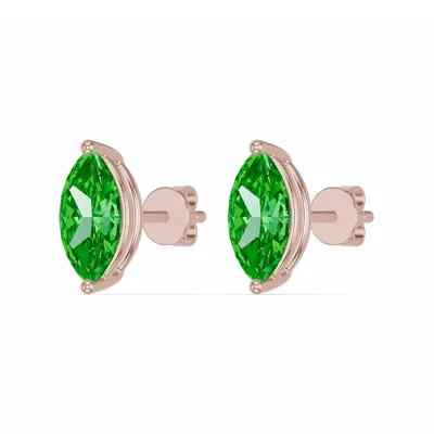 Marquise Tsavorite Stud Earrings