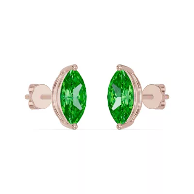 Marquise Tsavorite Stud Earrings