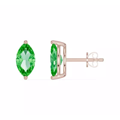 Marquise Tsavorite Stud Earrings