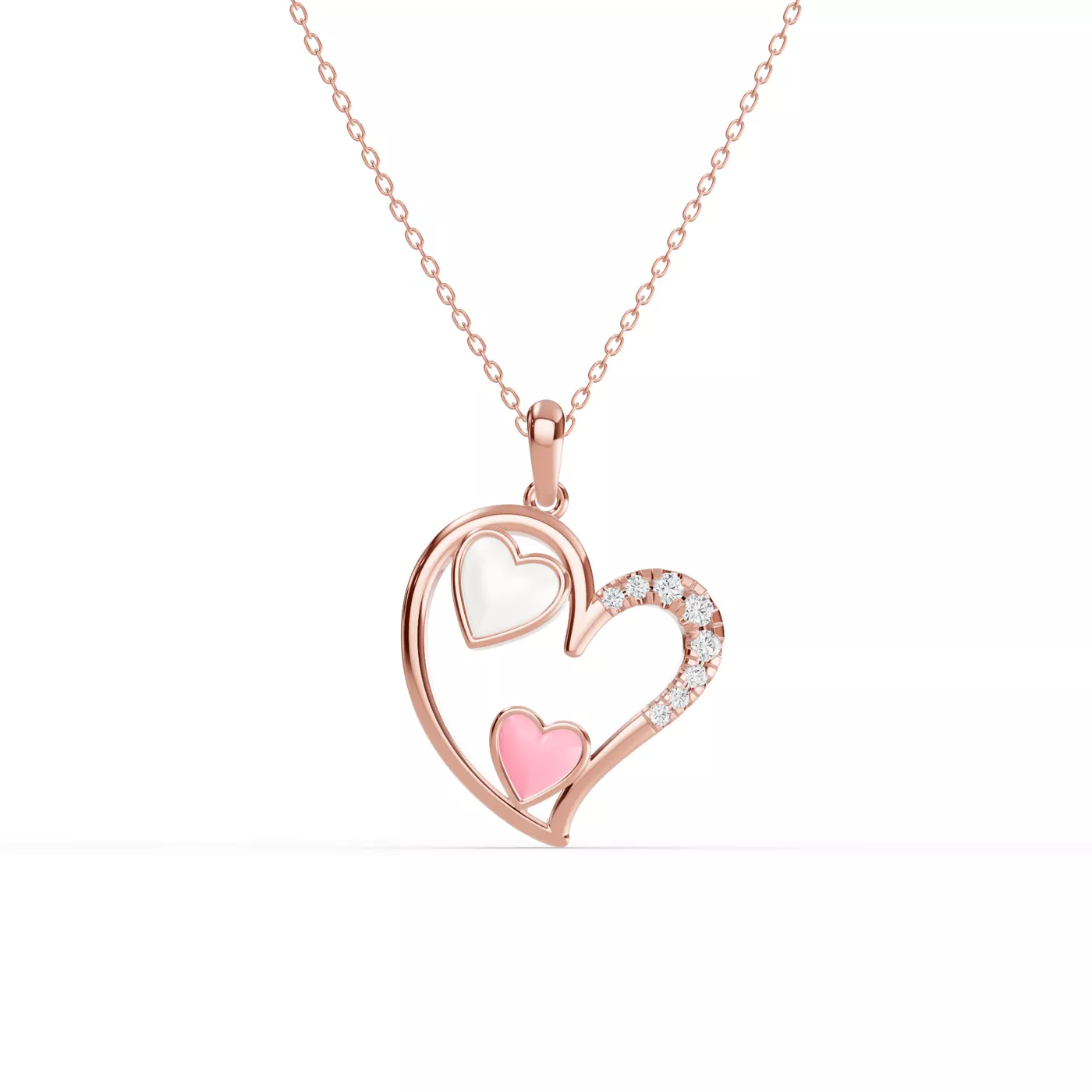Shape With Meaning 14K Rose Gold Engagement Ring
