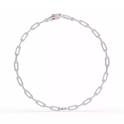 Duet Pavé Heart Bracelet – Red & White