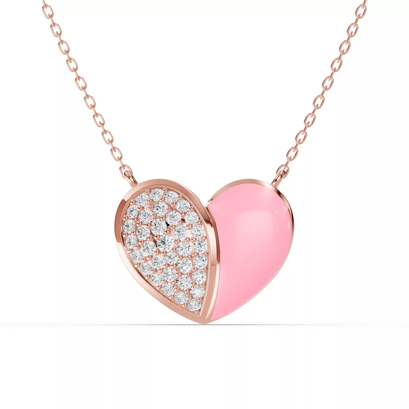 Shape With Meaning 14K Rose Gold Engagement Ring