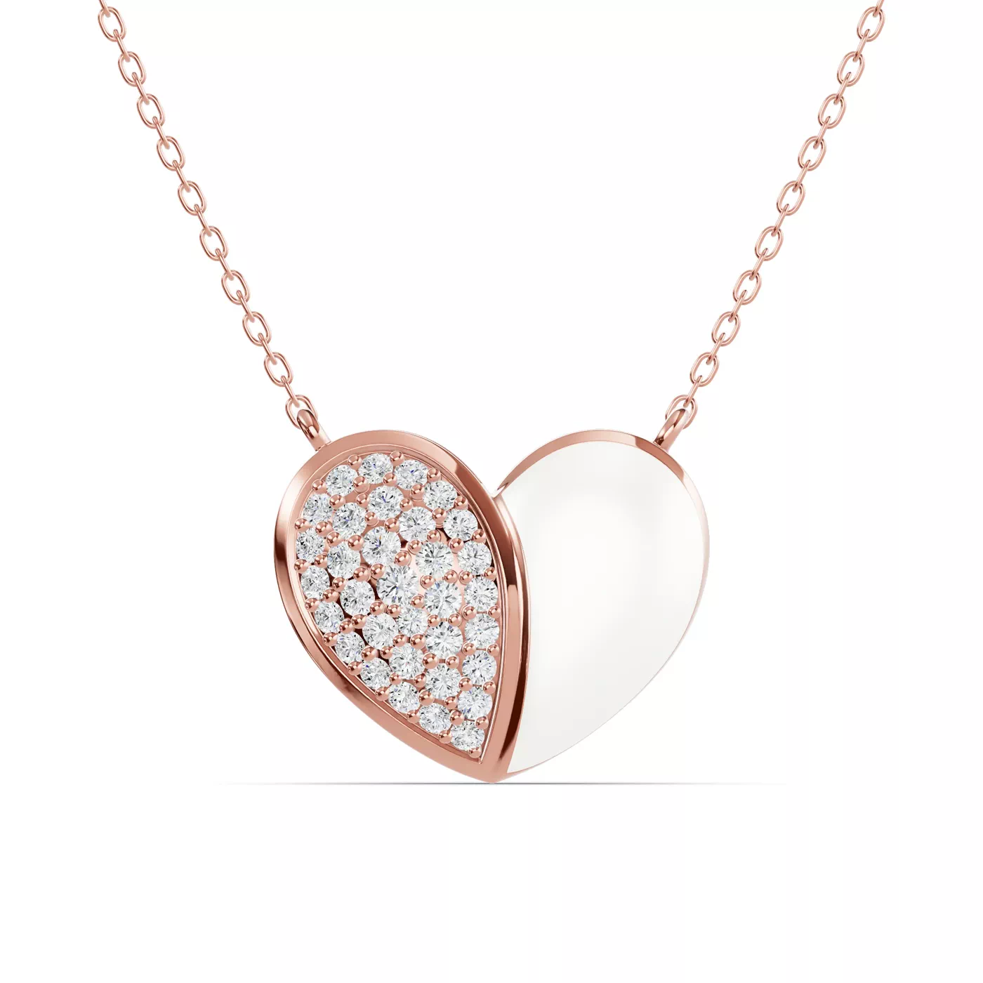 Shape With Meaning 14K Rose Gold Engagement Ring