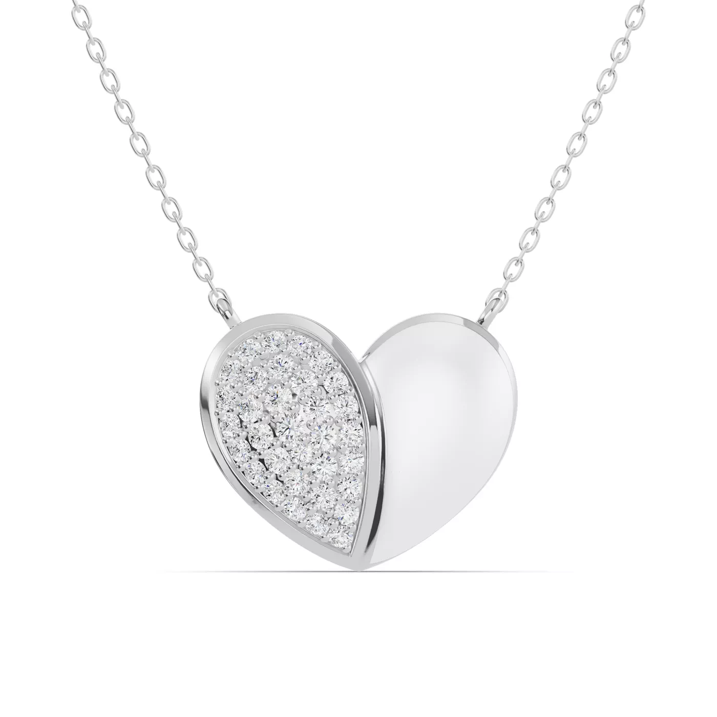 Shape With Meaning Silver Engagement Ring
